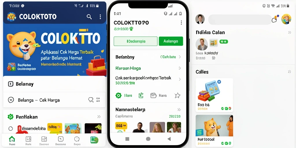 Screenshot antarmuka COLOKTOTO saat menunjukkan perbandingan harga produk.