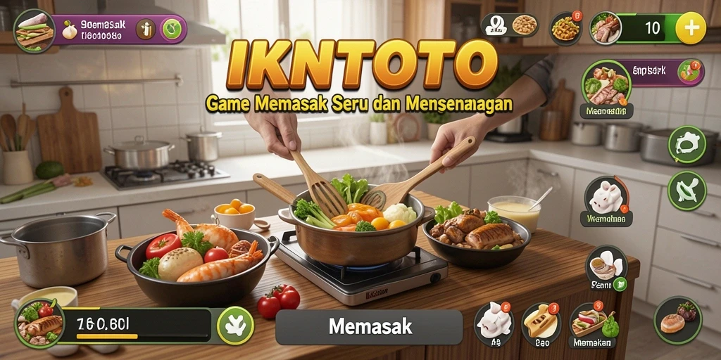 Antarmuka pengguna IKNTOTO yang menarik saat memasak hidangan.
