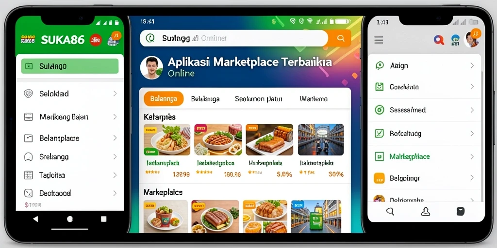Antarmuka SUKA86 yang menarik dan fungsional untuk belanja online.